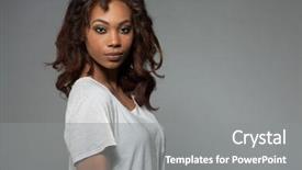  Presentation with motherhood and african american - PPT theme consisting of american woman with curly hair background and a  colored foreground