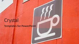  Presentation with coffee shop - Amazing PPT layouts having americana fade - rustic retro coffee shop sign backdrop and a  colored foreground