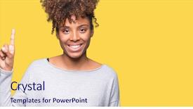  Presentation with african american startup - Audience pleasing presentation design consisting of first americans - beautiful young african american woman backdrop and a  colored foreground