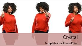  Presentation with plus size fashion model - Beautiful PPT layouts featuring first americans - young beautiful african plus size backdrop and a coral colored foreground