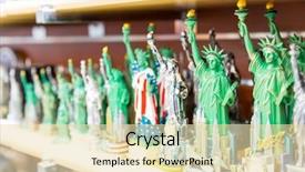  Presentation with liberty - Slides featuring  background and a  colored foreground