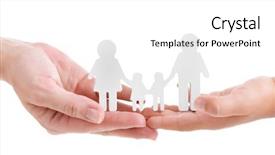  Presentation with united - PPT layouts consisting of amiability - concept of united family isolated background and a  colored foreground