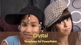  Presentation with african american girl power business - Theme featuring amigos - cute african american girl resting background and a  colored foreground