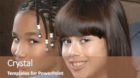  Presentation with cute - Beautiful slides featuring amigos - cute african american girl backdrop and a  colored foreground