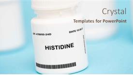  Presentation with amino acid - PPT theme with amino-acid-that-helps background and a cream colored foreground