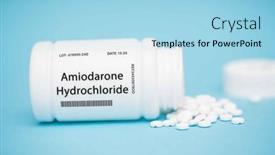  Presentation with cardiac arrest - Presentation theme consisting of amiodarone-hydrochloride-a-medication-used background and a  colored foreground