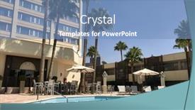  Presentation with amman jordan - PPT theme having amman-september-27-2017-poolside background and a teal colored foreground