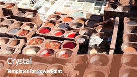  Presentation with fes - PPT layouts featuring ammonia - coloration of leather background and a coral colored foreground