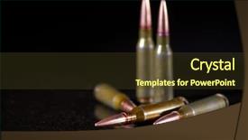  Presentation with black death disease - Cool new slide set with ammunition cartridges on black background backdrop and a  colored foreground