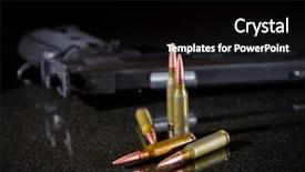  Presentation with black death disease - PPT theme enhanced with ammunition cartridges on black background background and a black colored foreground