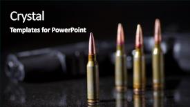  Presentation with black pediatrics - Amazing theme having ammunition cartridges on black background backdrop and a black colored foreground