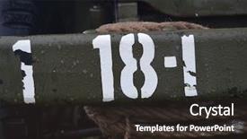  Presentation with military - Amazing theme having ammunition transportation - american historical military background backdrop and a dark gray colored foreground