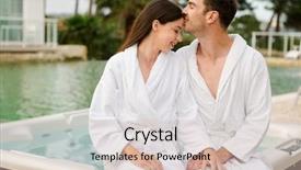  Presentation with luxury nature couple - PPT theme featuring amor por robo - young couple sitting near background and a lemonade colored foreground