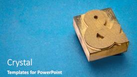  Presentation with vintage paper - Colorful presentation theme enhanced with ampersand-symbol-a-vintage-wood backdrop and a teal colored foreground