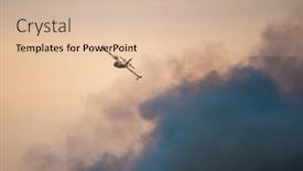  Presentation with forest fire - Cool new PPT theme with amphibious-water-bomber-airplane backdrop and a lemonade colored foreground