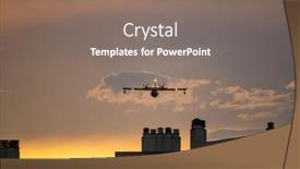  Presentation with flight - Slides enhanced with amphibious-water-bomber-in-flight background and a gray colored foreground