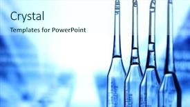  Presentation with ampoule - PPT layouts featuring pharmacology design - ampoule background and a cool aqua colored foreground