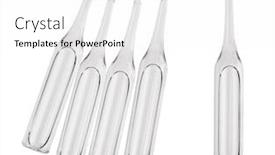  Presentation with pharmacy pharmaceutical medicament - Amazing theme having ampoules-transparent-capsules-with-liquid backdrop and a white colored foreground