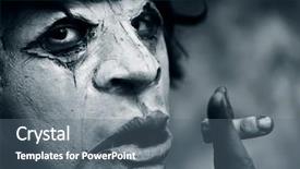  Presentation with amputated - Theme with amputation - closeup of a scary disfigured background and a gray colored foreground