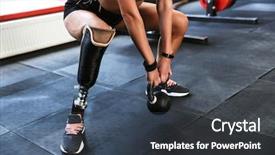 Presentation with exercises - PPT theme with amputation - cropped image of amazing strong background and a dark gray colored foreground