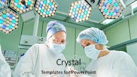  Presentation with amputation - Audience pleasing slide deck consisting of amputation - surgeons at work female doctors backdrop and a lemonade colored foreground