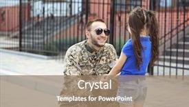  Presentation with bible army - PPT theme enhanced with amry national guard - happy reunion of us army background and a coral colored foreground