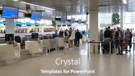  Presentation with departure - Slides consisting of amsterdam-july-1-2016-people background and a gray colored foreground