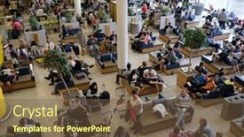  Presentation with departure - Audience pleasing slides consisting of amsterdam-july-1-2016-people backdrop and a tawny brown colored foreground