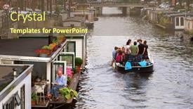  Presentation with housing - Beautiful slide deck featuring amsterdam-july-15-boat backdrop and a violet colored foreground