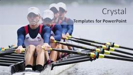  Presentation with rowing - Audience pleasing theme consisting of amsterdam-july-23-newell-wales backdrop and a light blue colored foreground