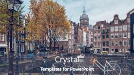  Presentation with street lights - Amazing slide set having amsterdam-netherlands-may-7-2017 backdrop and a  colored foreground