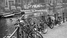  Presentation with railing - Slide set with amsterdam-netherlands-september-9-2011 background and a  colored foreground