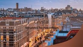  Presentation with amsterdam - Presentation with amsterdam-netherlands-view background and a coral colored foreground