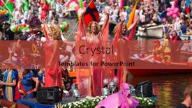  Presentation with gay pride - Slide deck having amsterdam-the-netherlands-august-4 background and a red colored foreground