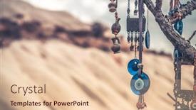  Presentation with evil - Theme having amulets-against-evil-eye-hanging background and a lemonade colored foreground