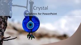  Presentation with evil - Colorful PPT layouts enhanced with amulets-from-evil-eye backdrop and a light blue colored foreground