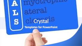  Presentation with sclerosis - Slides with amyotrophic lateral sclerosis explained background and a cobalt blue colored foreground