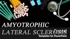  Presentation with sclerosis - Presentation theme having amyotrophic-lateral-sclerosis-text background and a dark gray colored foreground