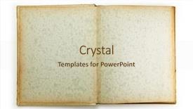  Presentation with album page - Theme with an 1950s photo album background and a soft green colored foreground