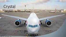  Presentation with airbus - Presentation having an a 320 airbus background and a mint green colored foreground