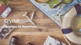  Presentation with adventure - Slides featuring go on an adventure background and a coral colored foreground