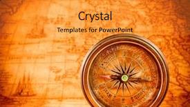  Presentation with ancient map - PPT layouts featuring an ancient world map background and a gold colored foreground