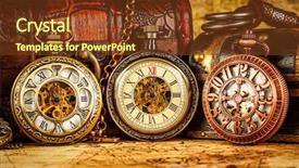  Presentation with vintage antique pocket watch vintage - Amazing PPT layouts having an ancient world map backdrop and a tawny brown colored foreground