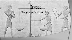  Presentation with humanity - Cool new presentation theme with an egyptian bas-relief backdrop and a light gray colored foreground