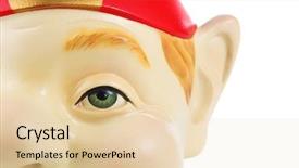  Presentation with elf - Slide deck featuring an elf or gnome background and a lemonade colored foreground