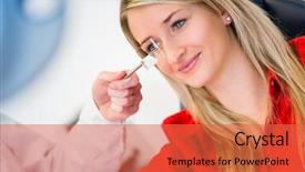  Presentation with eye doctor - Audience pleasing PPT theme consisting of an eye doctor color backdrop and a red colored foreground