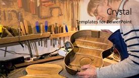  Presentation with acoustic - Audience pleasing theme consisting of an halfway built acoustic backdrop and a coral colored foreground