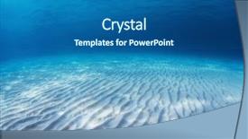  Presentation with blue waves - PPT layouts enhanced with an infinite sandy sea background and a ocean colored foreground