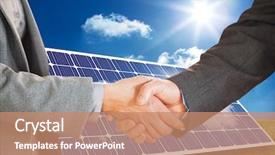  Presentation with solar light - Theme enhanced with an office against solar background and a coral colored foreground