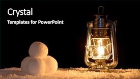  Presentation with oil lamp - Presentation design enhanced with light of an oil background and a  colored foreground